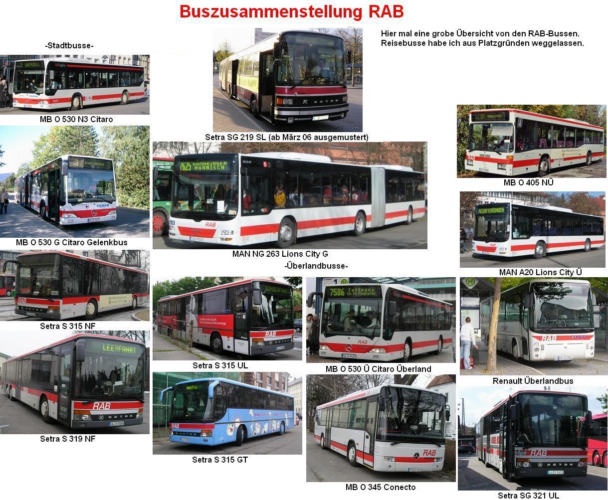 Buszusammenstellung RAB