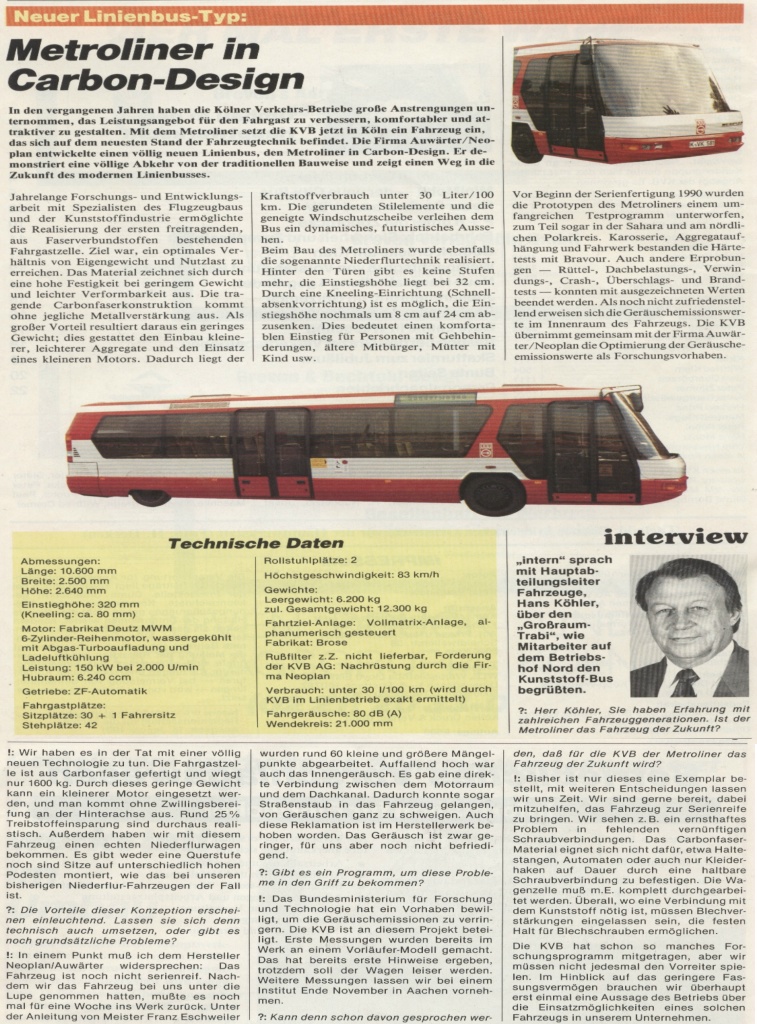 N8012NF bei den KVB - Bericht