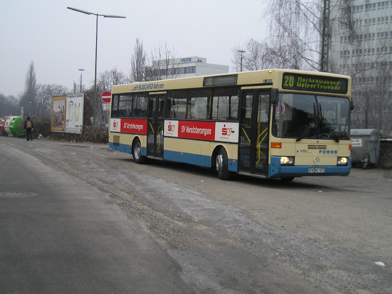 O405 unseres Subunternehmers am Busbahnhof
