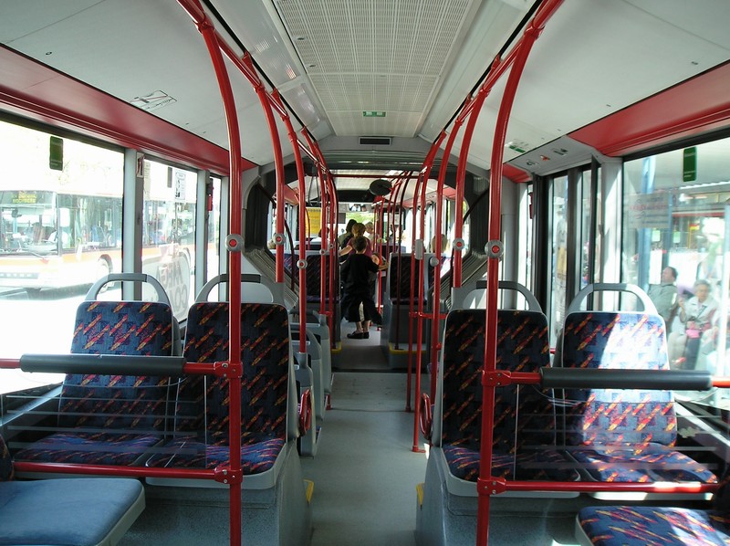 Erster Stadtbus Ravensburg/Weingarten Citaro G Innenansicht