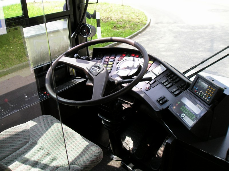 Fahrerarbeitsplatz Trolleybus St. Gallen