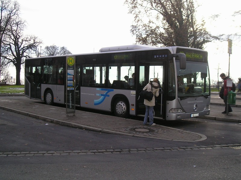 Linie 12 nach Raderach in FN Stadtbahnhof