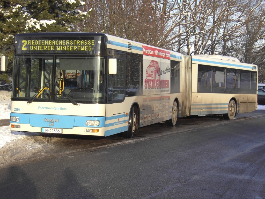 PF 2686 MAN Gelenkbus Theodor-Heuss-Straße