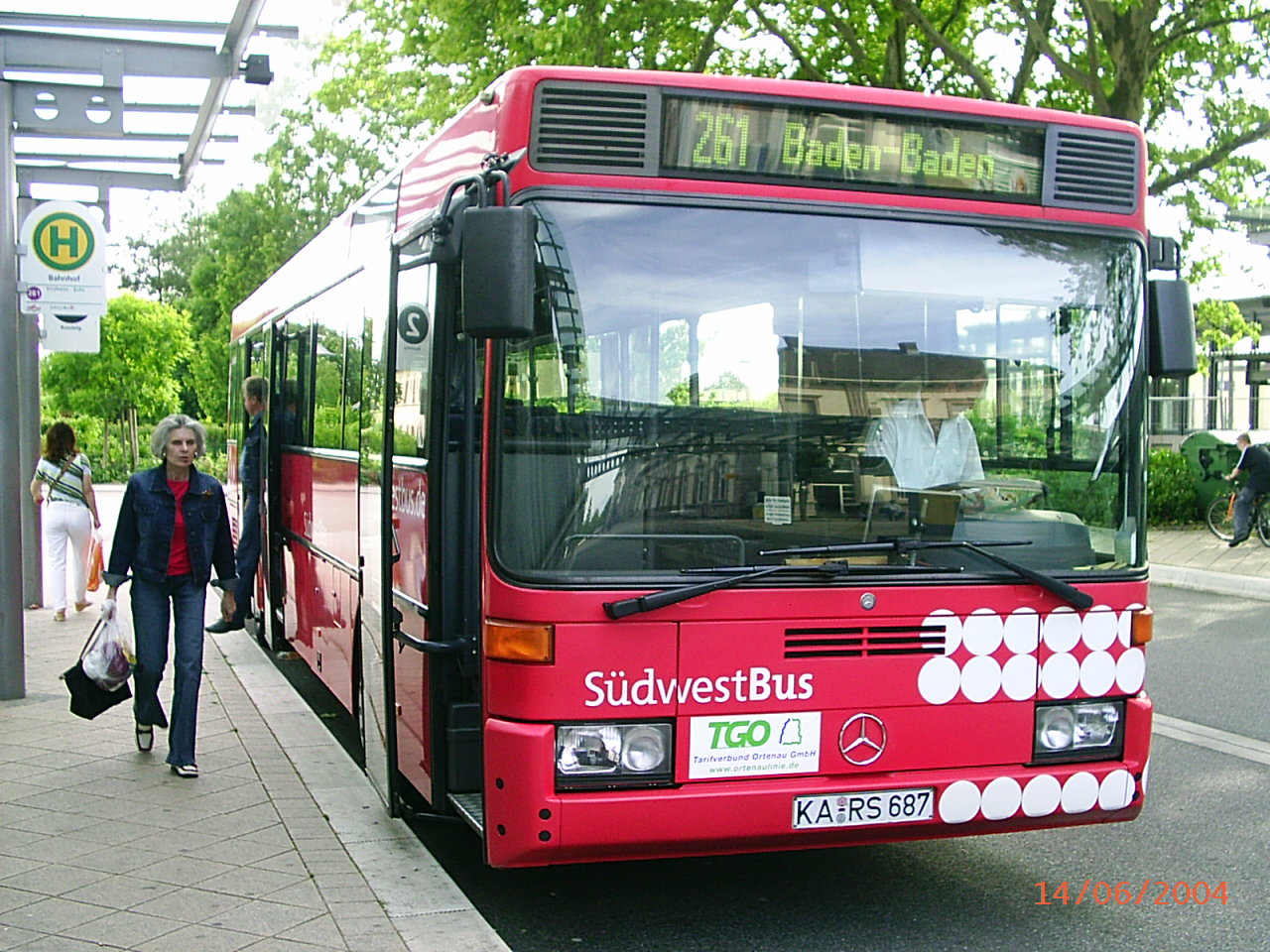 älterer Mercedes Bus Südwestbus