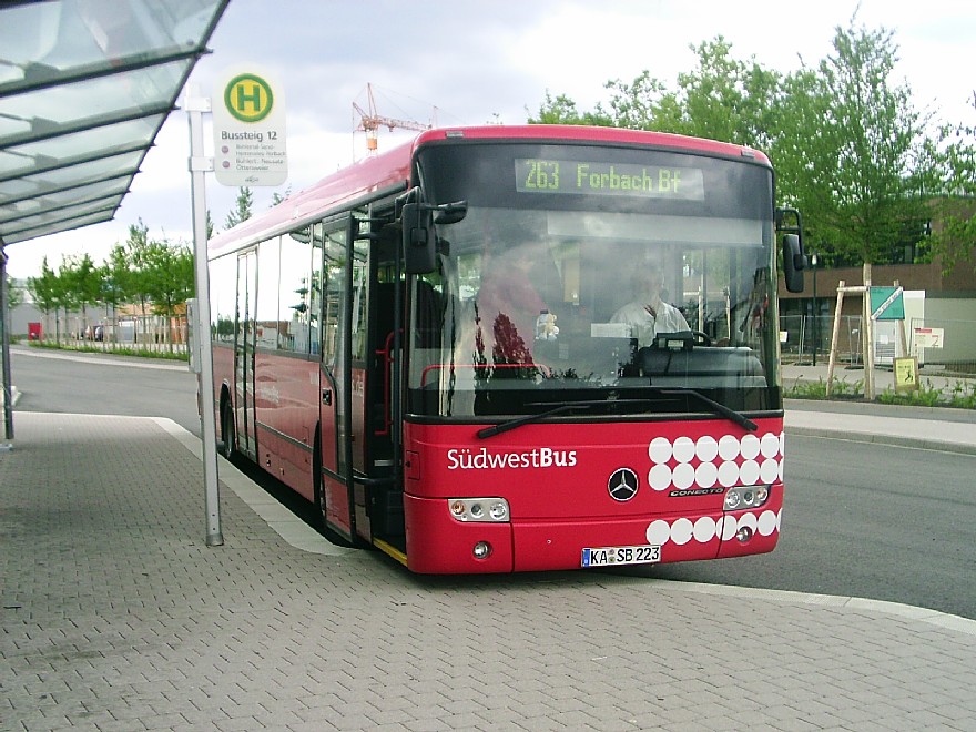 Linie 263 am ZOB in Bühl