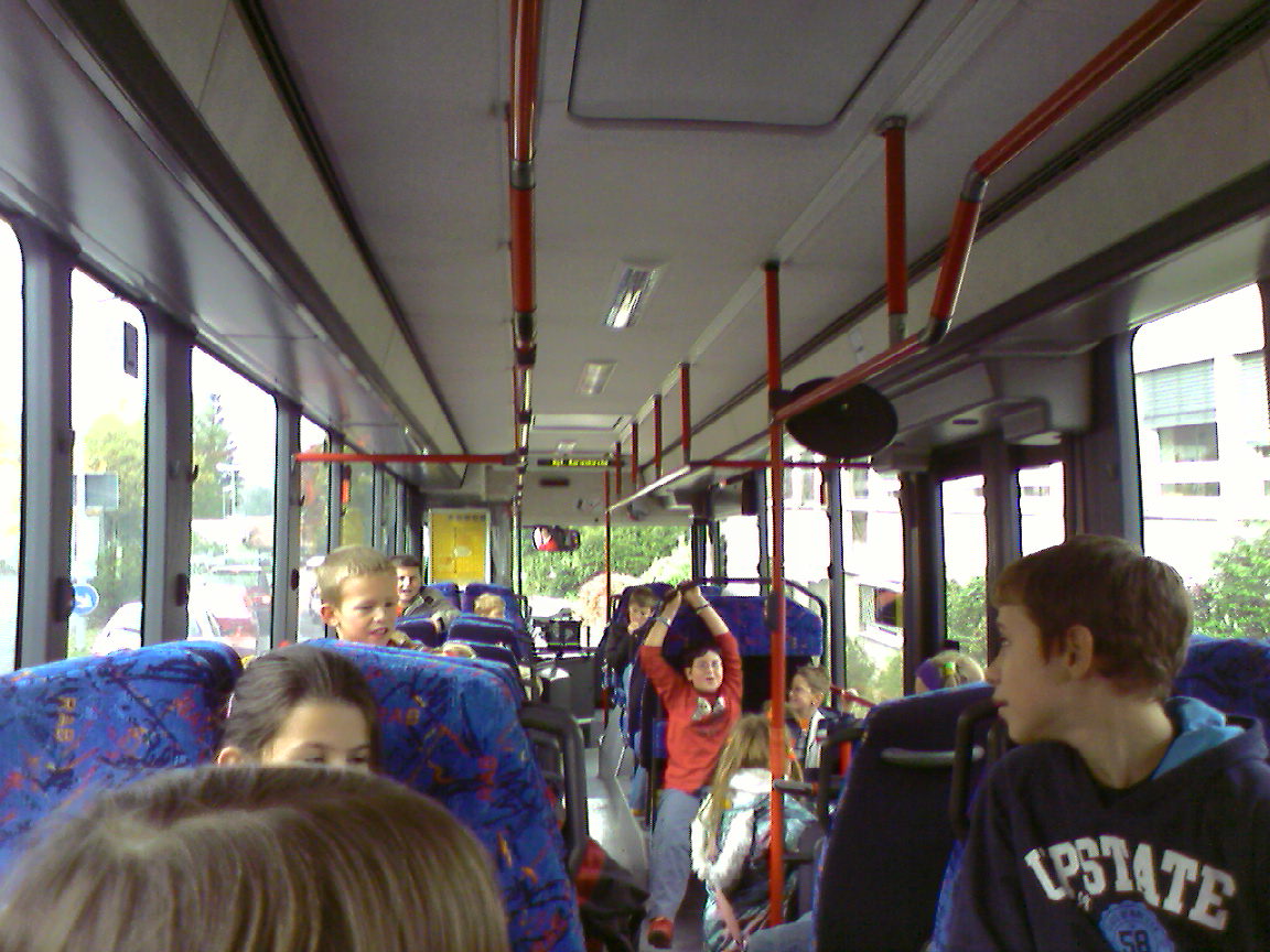 Schulbus Innenansicht