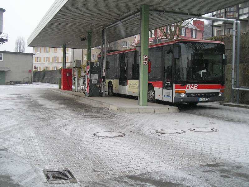 S315NF an der Tankstelle im Betriebshof FN