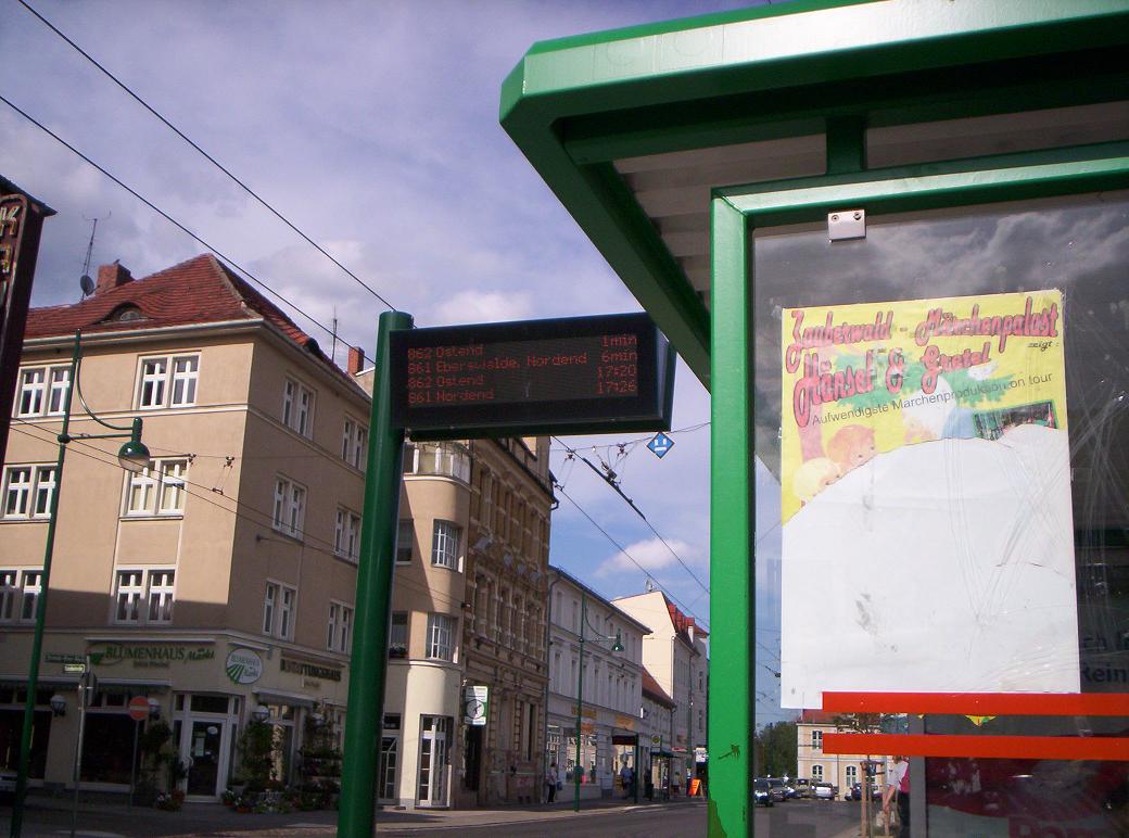 DFI-Anzeige in Eberswalde