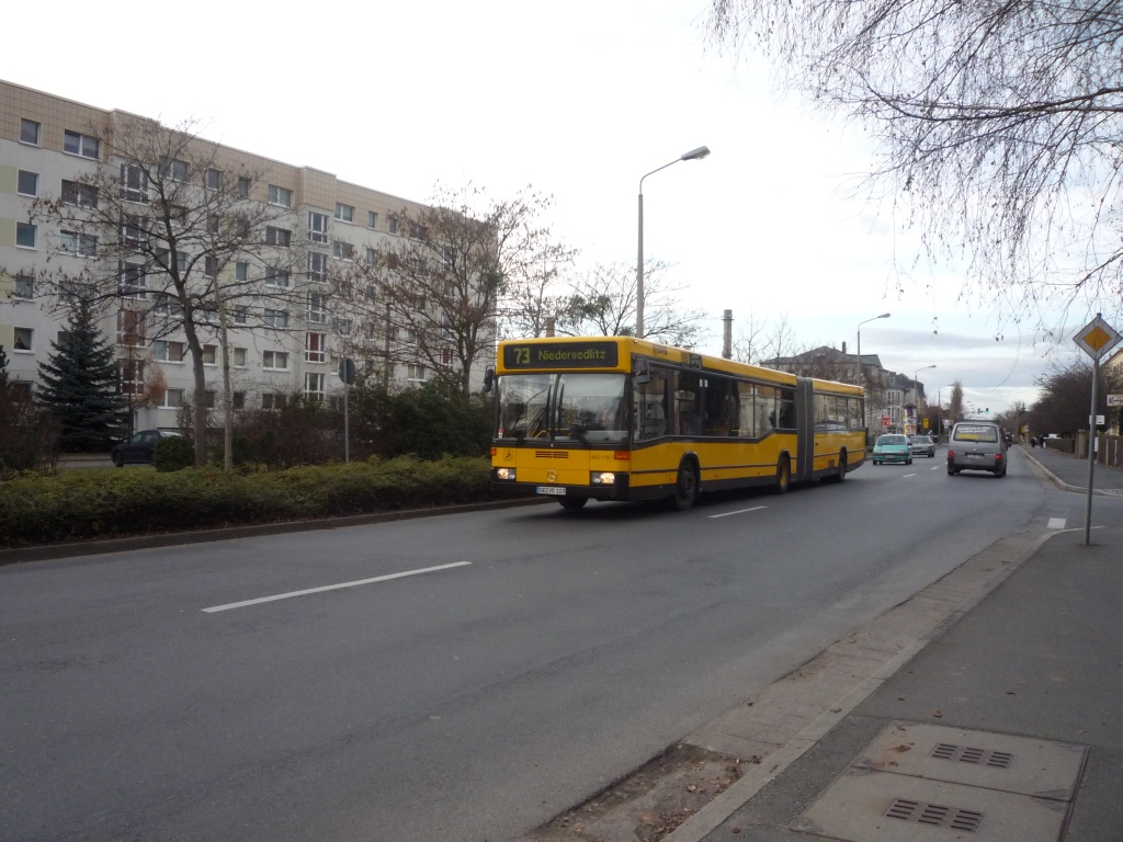 Letzter Gelenkbus auf der 73