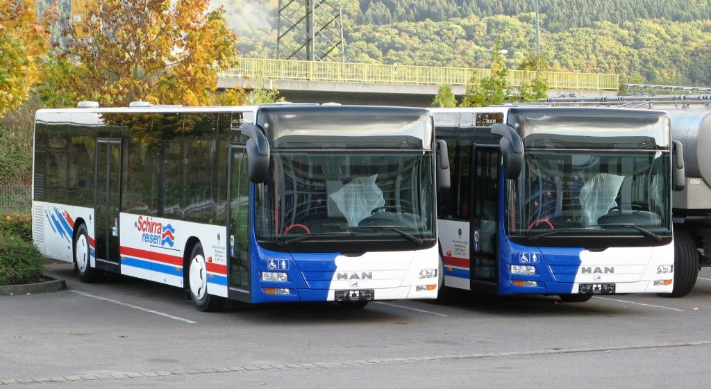 2 MAN Lion's City auf dem MAN Gelände in Trier