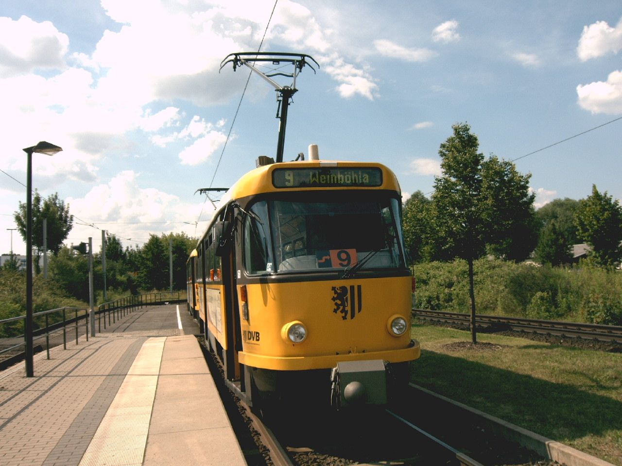 Straßenbahn mit Wunschziel