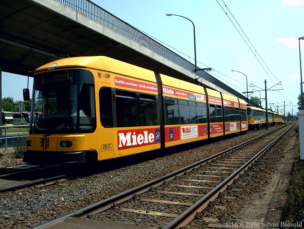 Straßenbahnstau Budapester Straße
