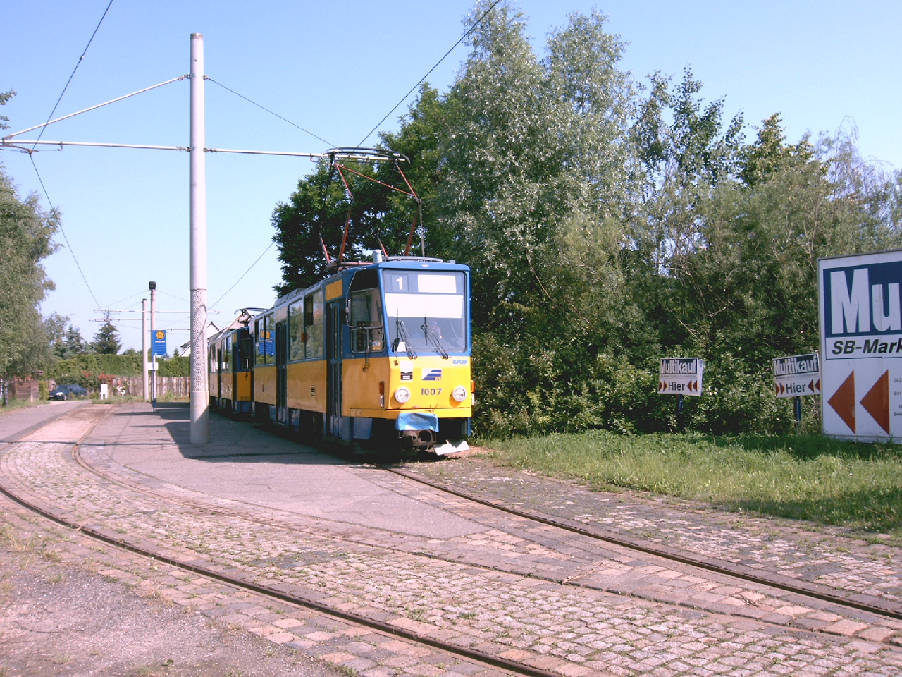 Tatra T6A2 auf Linie 1