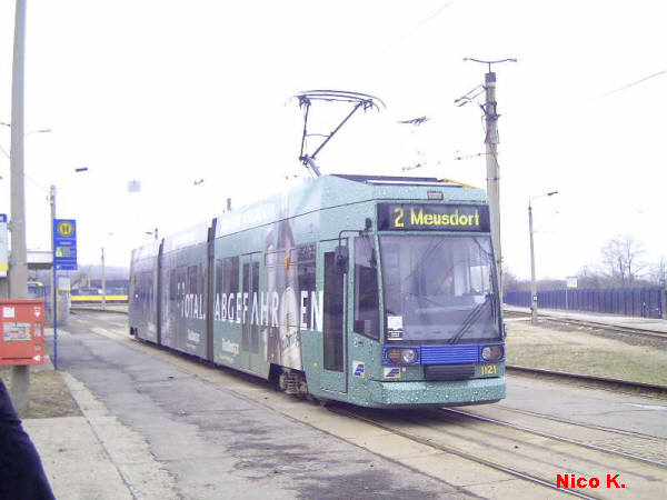 NGT8 in Lausen mit "Reudnitzer" Werbung