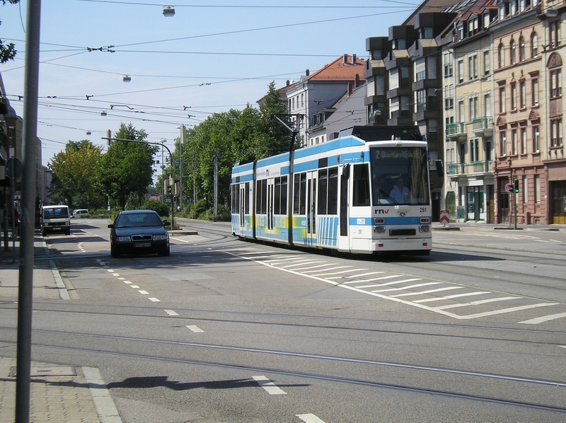 Mittelalte Heidelberger Straßenbahn