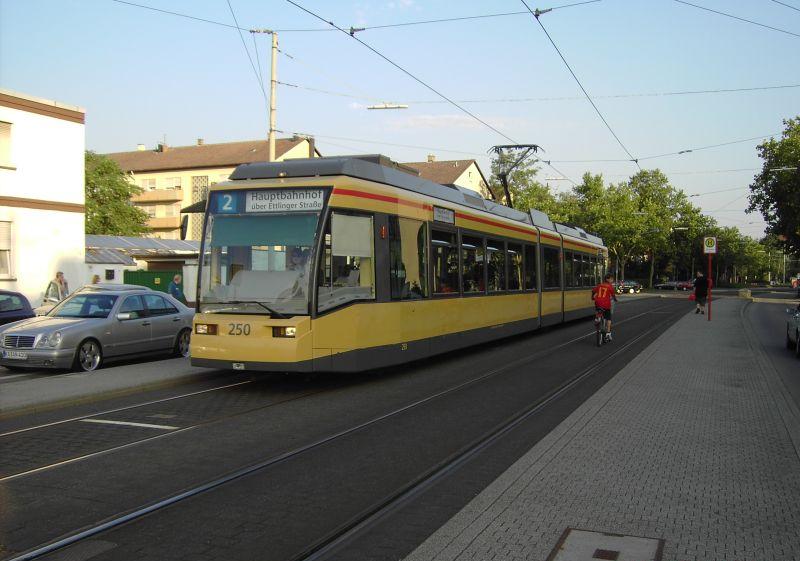 Die 2 auf der Umleiungsstrecke