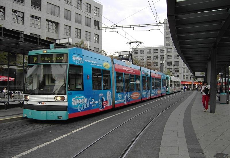 Mannheimer Straßenbahn Doppeltraktion