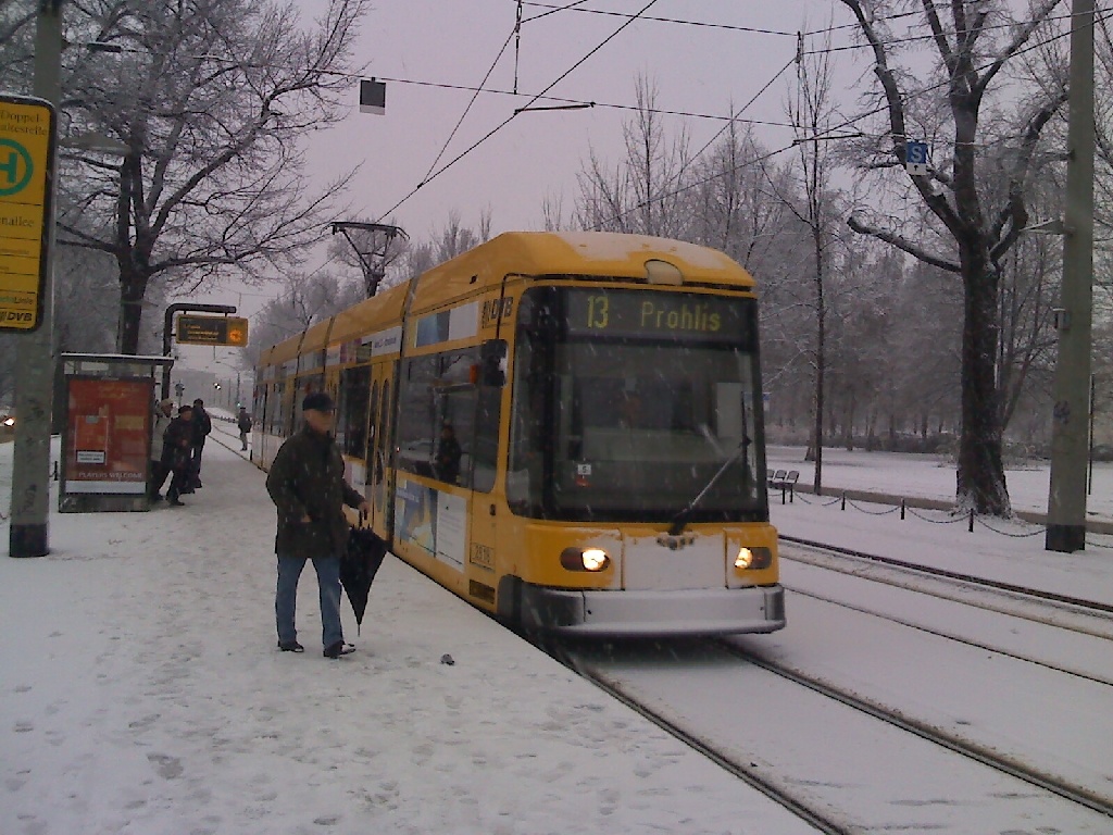 NGT 6 DD im Schnee(-matsch-)treiben