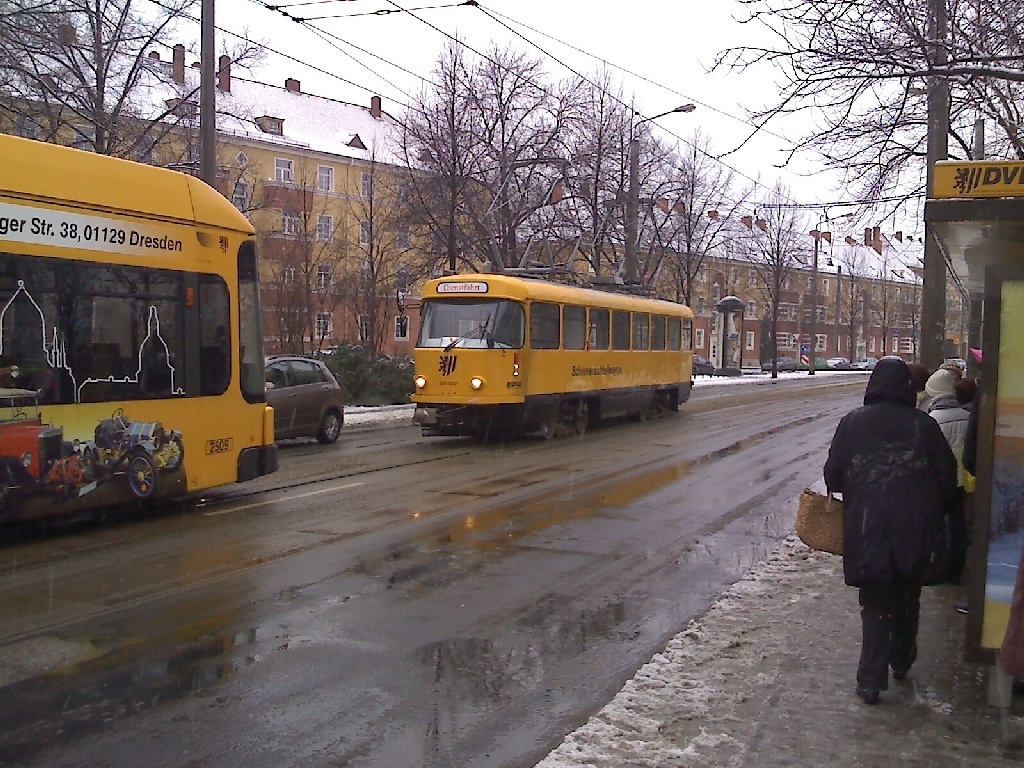 Tatra Schienschleifwagen T4D im neuen Gewand