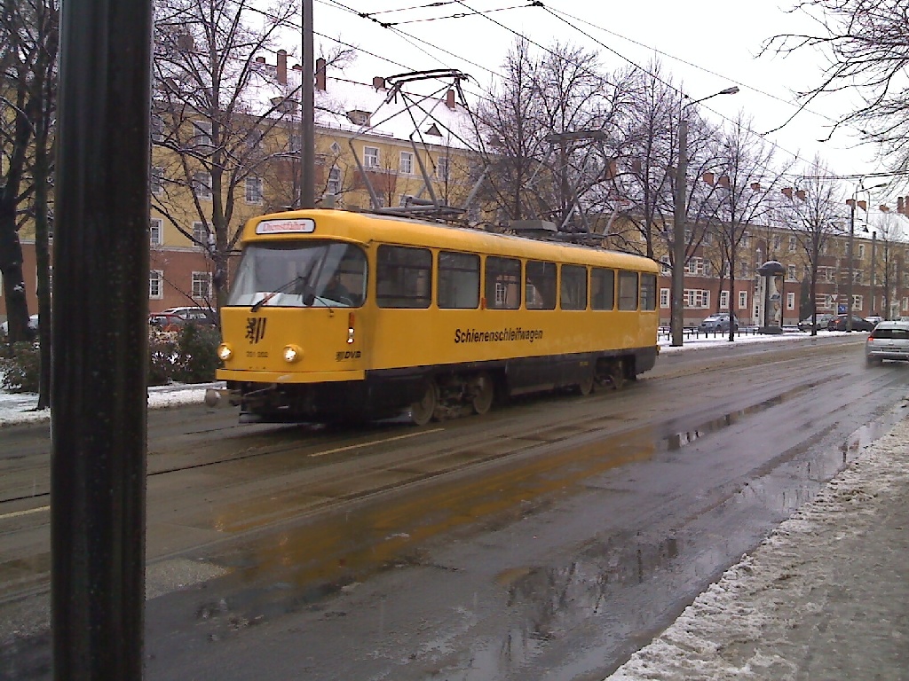 Tatra Schienschleifwagen T4D im neuen Gewand