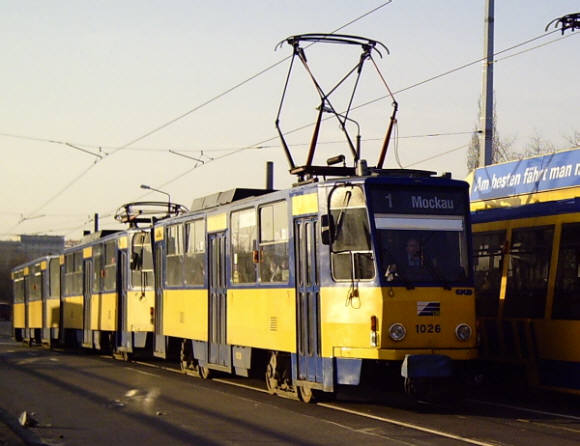 T6A2 über dem Bahnhof Plagwitz