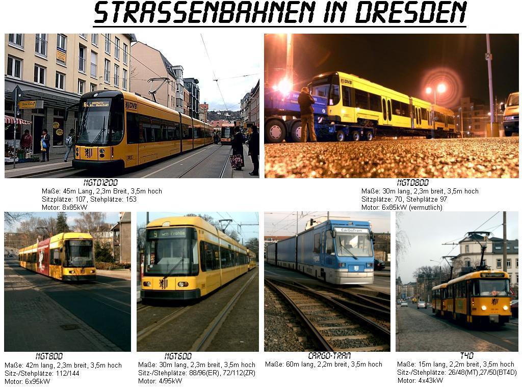 Straßenbahnzusammenstellung Dresden