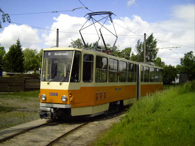 KT4D 1308 im Gleisdreieck Lützschena