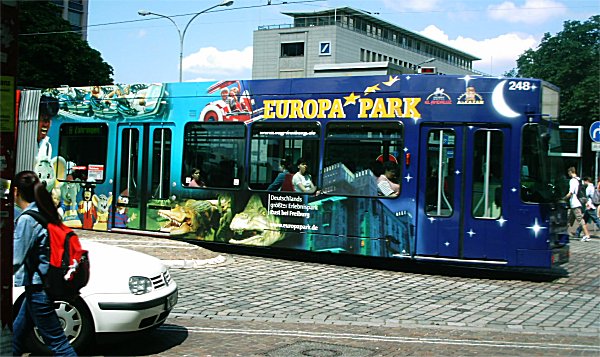 Moderne Freiburger Strassenbahn