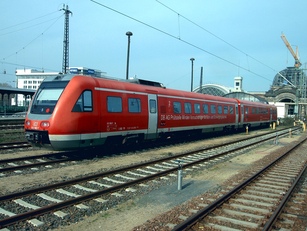 612 902 Prüfzug Dresden Hbf