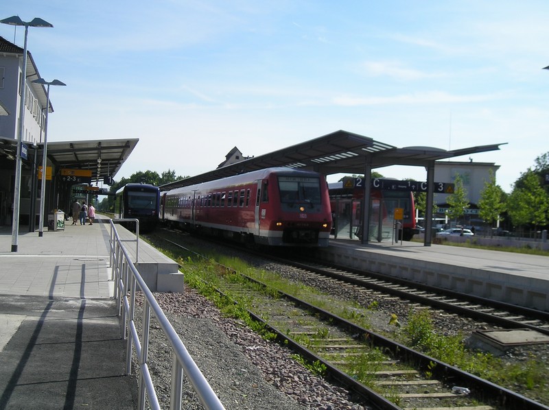 Voller Ravensburger Bahnhof