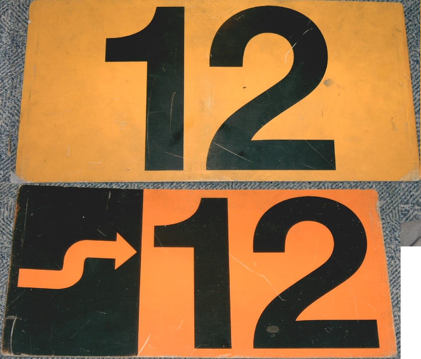 Frontlinienschild der Linie 12