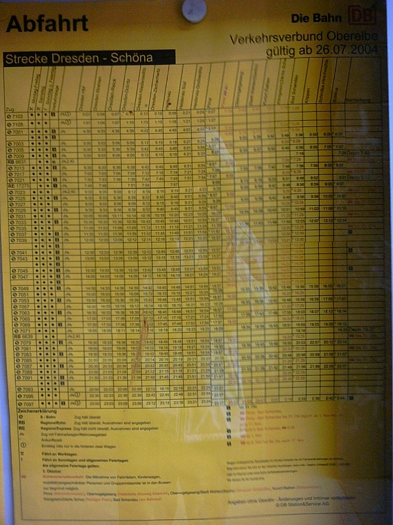 S-Bahnfahrplan DD