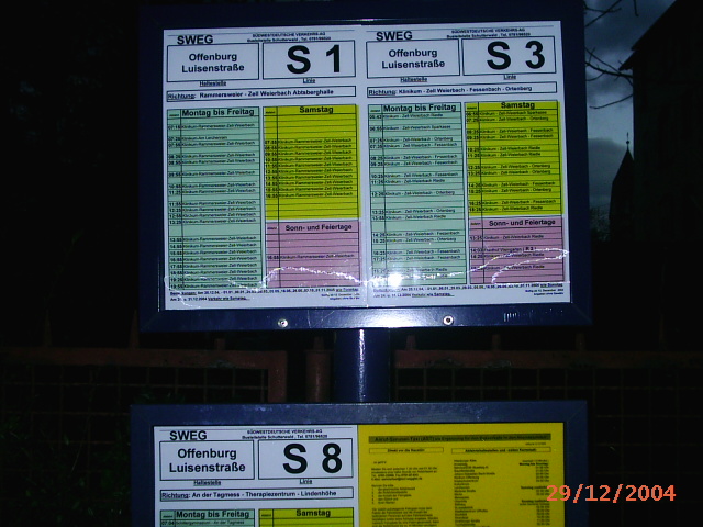 Aushangfahplan Offenburg