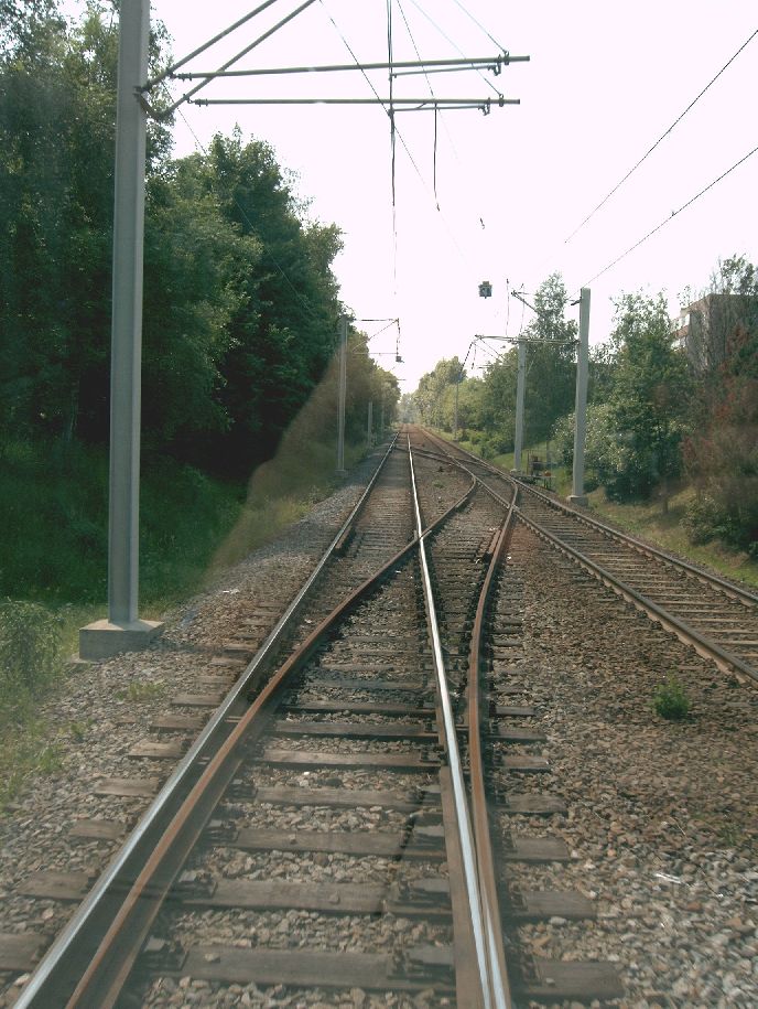 Gleiswechsel für ER-Fahrzeuge