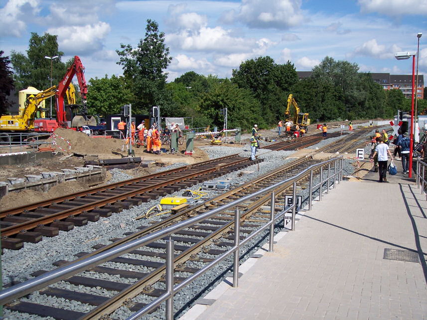 AKN Baustelle Quickborn