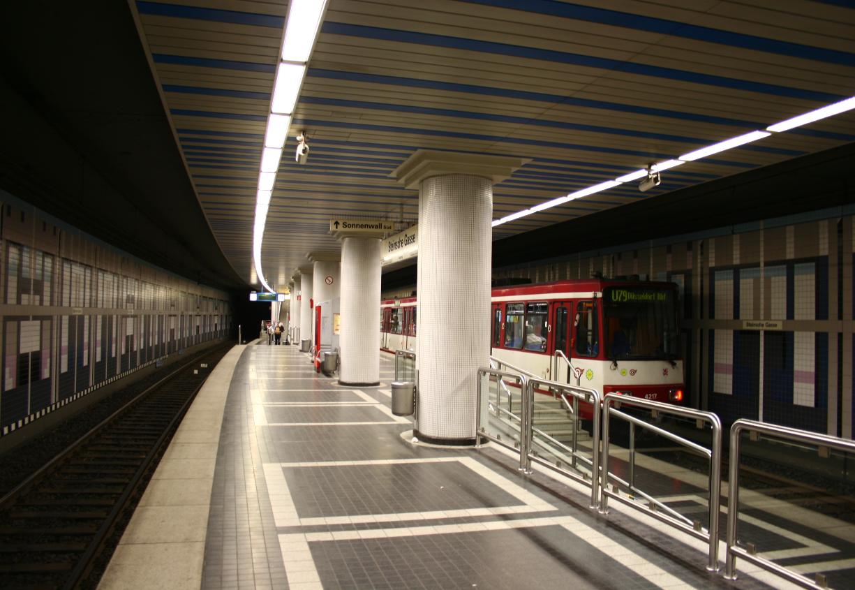 U-Bahnhof "Steinsche Gasse" in Duisburg