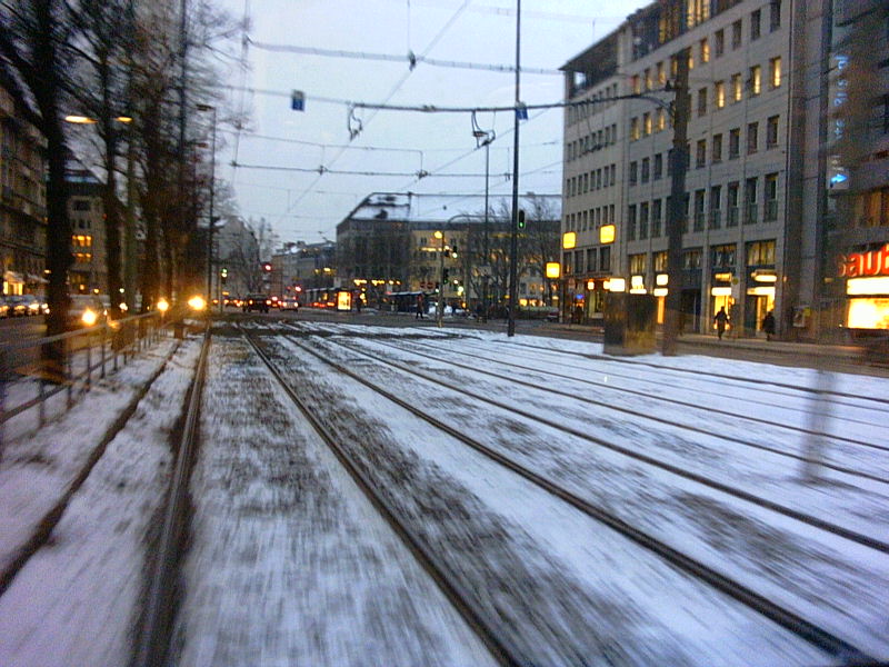 4-Gleisige Straba-Strecke