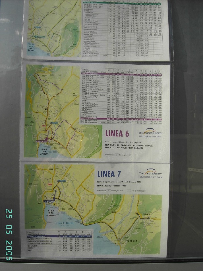 Aushangfahplan Riva del Garda