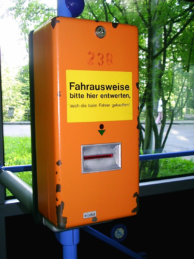 Fahrausweisentwerter