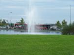 Pendelbus an der Messe West