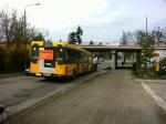 Bus wird abgeschleppt