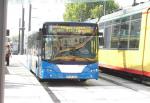 Centroliner Heilbronn mit Stadtbahnspiegelung