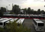 Citaros warten  auf dem Evobusgelände