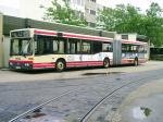 Gelenkbus im Betriebshof