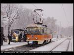 Fahrschulwagen im Schnee - Hintergrundbild
