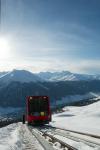 Standseilbahn in Davon (Schweiz)