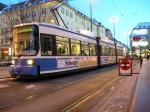 MVG Straßenbahn am Abend