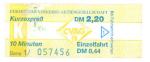 Kurzexpreß-Fahrschein Chemnitz