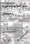 Ergenzungsheft zum Fahrplan 1994/1995