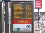 Haltestellenanzeige in Köln am Neumarkt